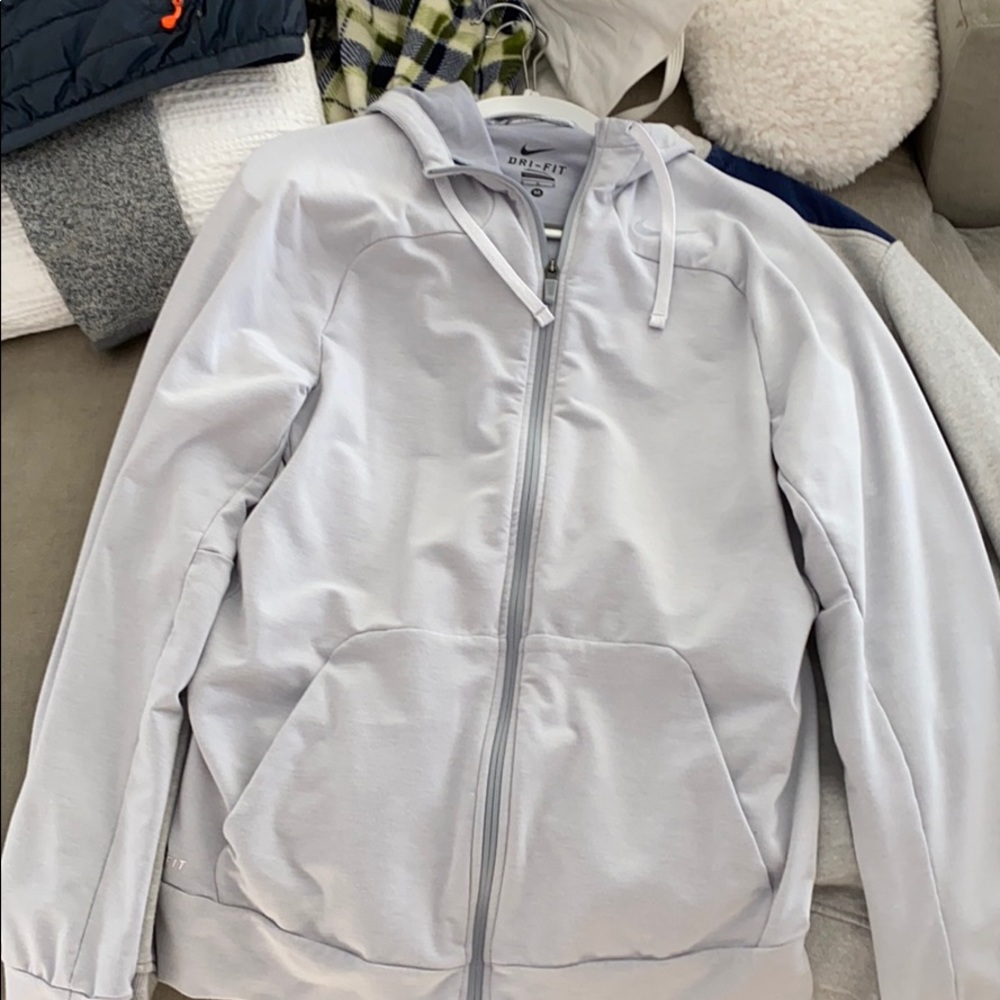 nike grey sweatshirt full zip